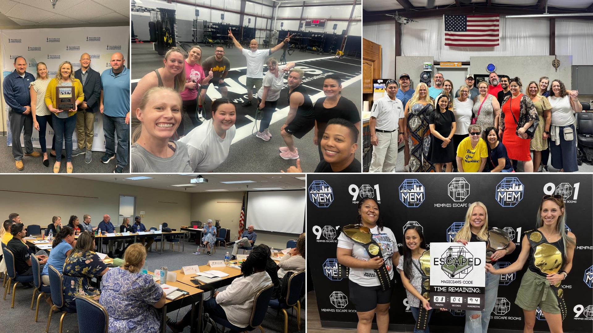 Collage of LIT alumni smiling throughout their training