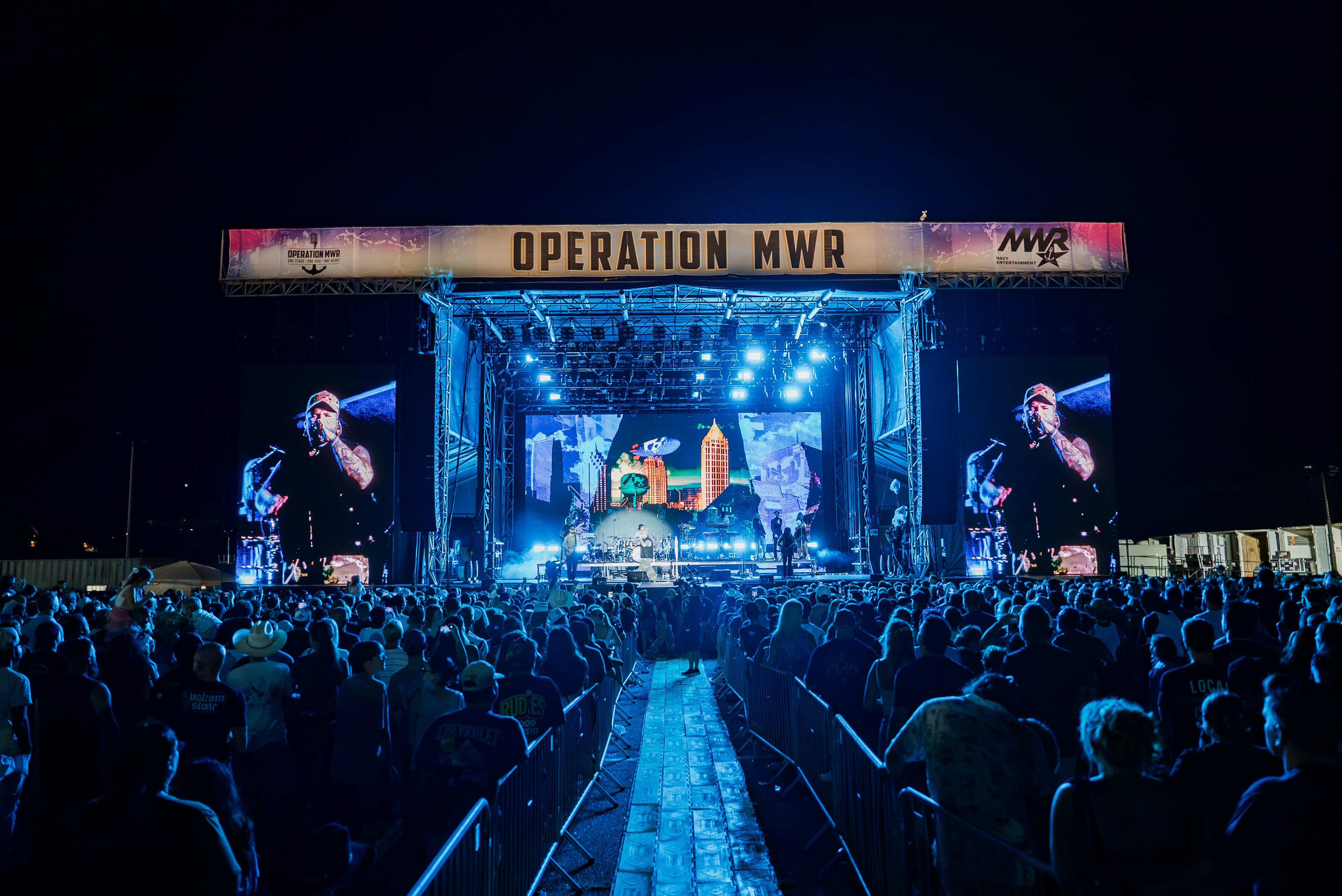 NS Norfolk Operation MWR concert stage